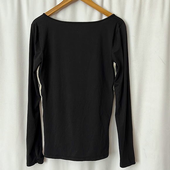 Derek Lam 10 Crosby Athleta Black Long Sleeve Shirt Top **Size L** - Picture 2 of 3